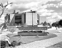 Akron. View of University