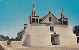 Albuquerque. Isleta Mission, Exterior, 1960s