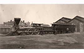 Alexandria. Engine W. H. Whiton, and President's car, January, 1865