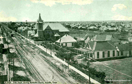 Amarillo. Polk street showing Methodist Church