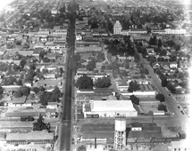 Anaheim. Panorama of city, 1924