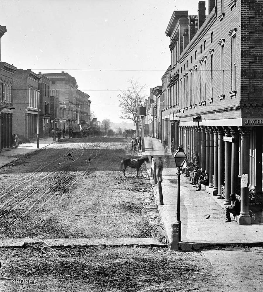 Atlanta, Georgia. Street view, 1864