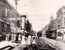 Aurora. Broadway in the early days of the 20th century