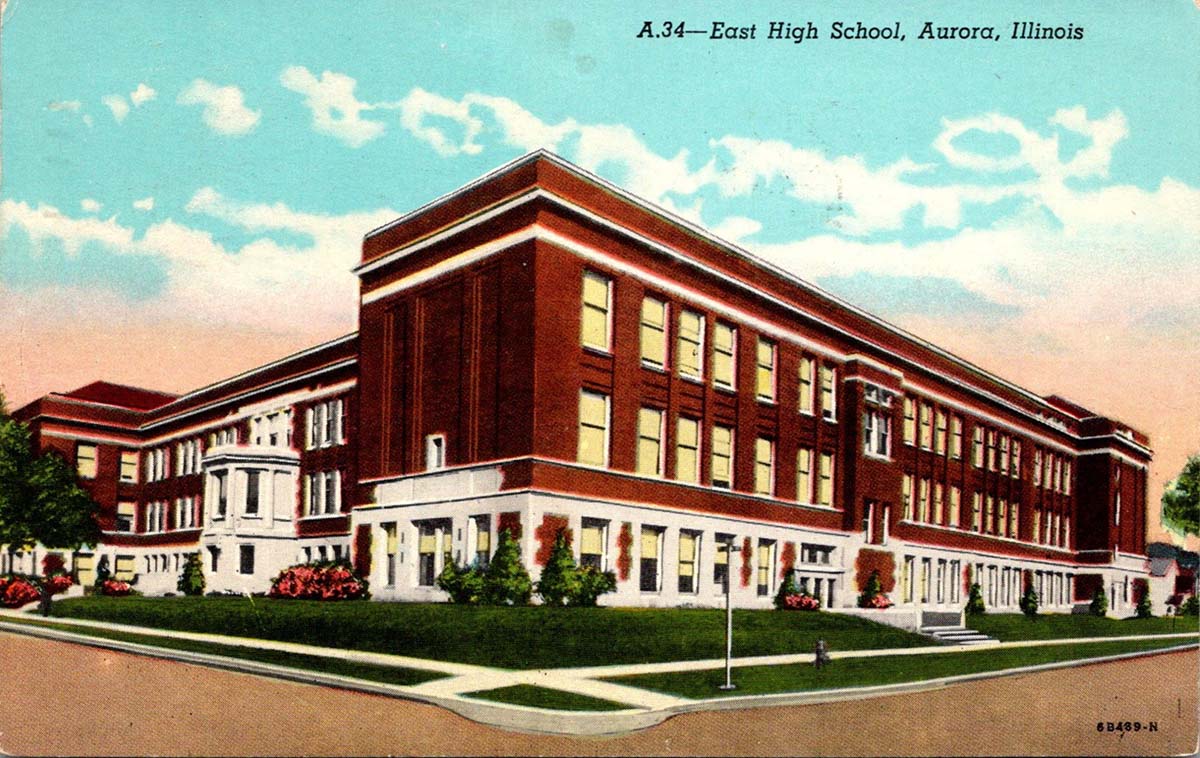 Aurora, Illinois. East High School, 1955