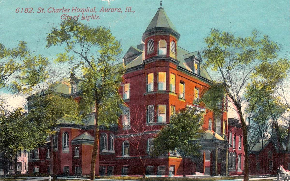 Aurora, Illinois. St Charles Hospital, 1912