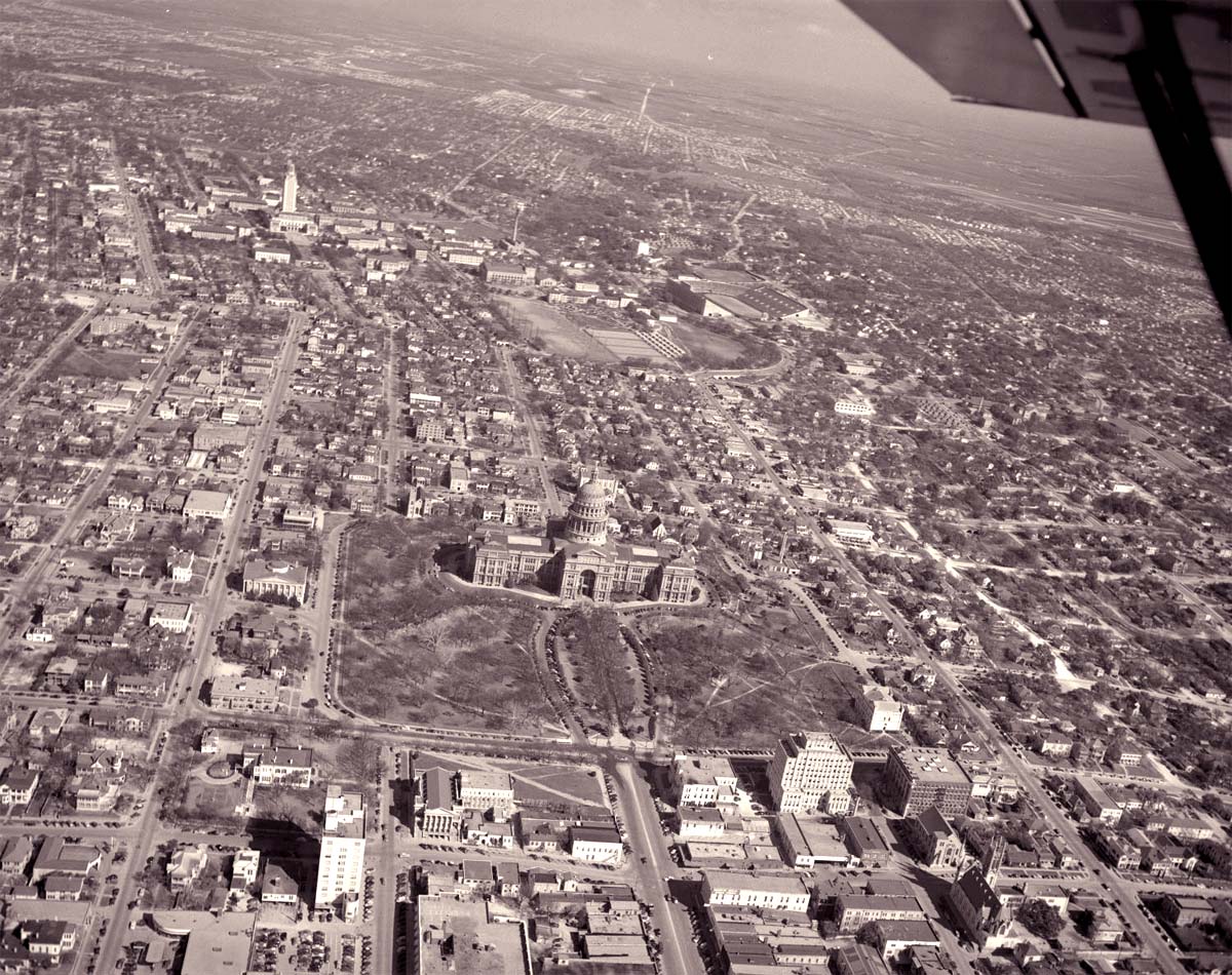 Aerial View of Austin, Texas, 1949