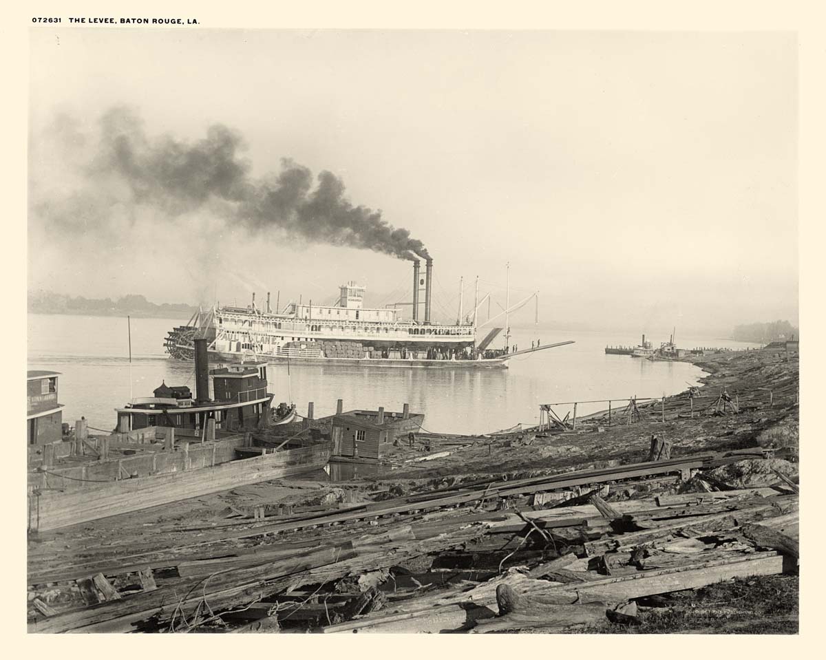Baton Rouge. The Levee, between 1910 and 1920