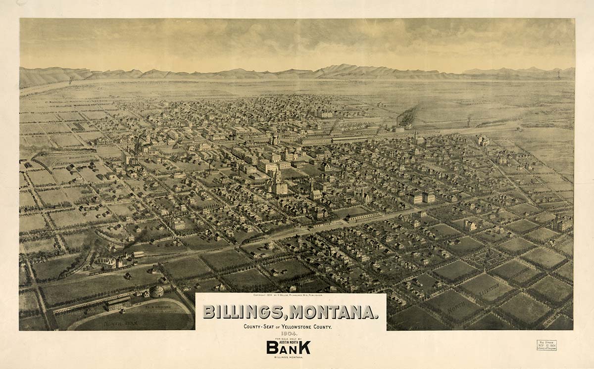 Billings, Montana. County-seat of Yellowstone County, 1904