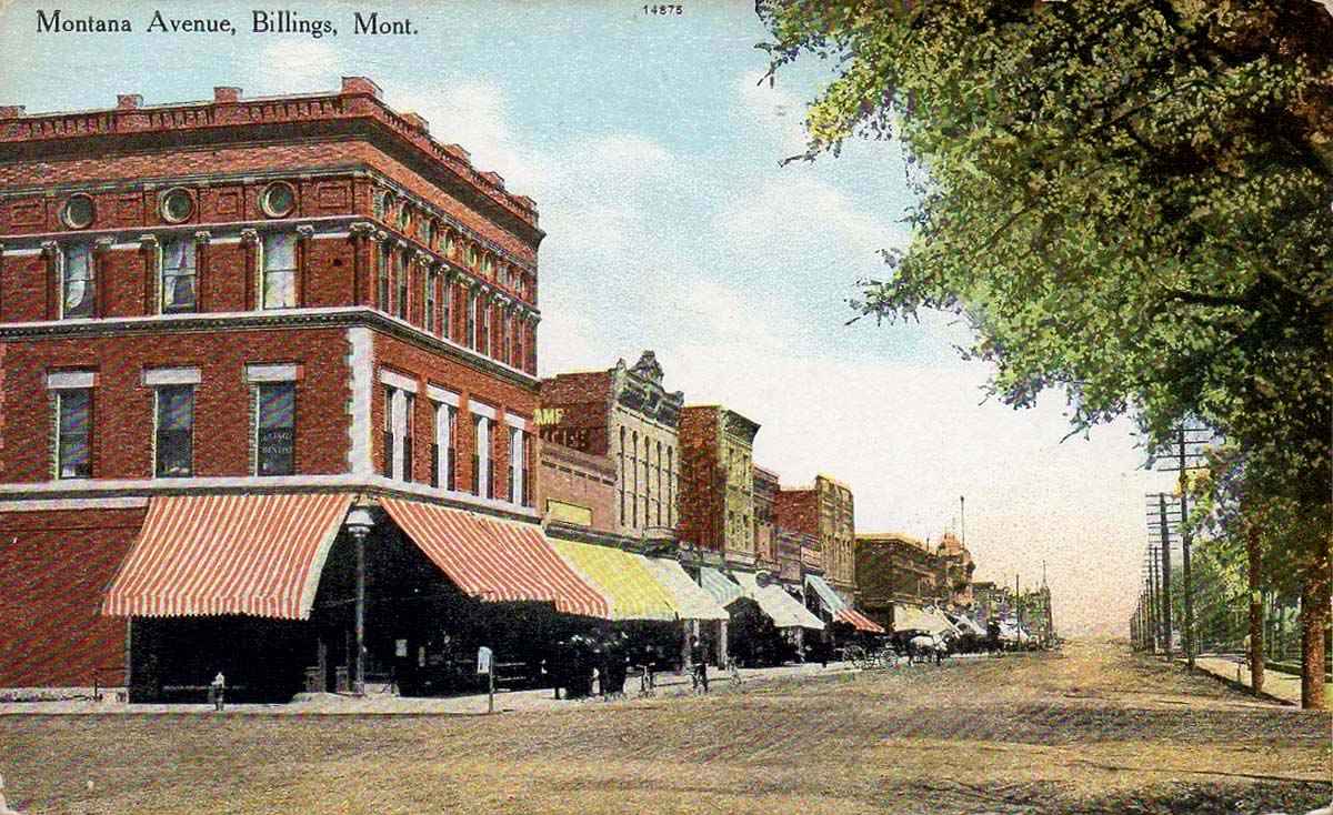 Billings, Montana. Montana Avenue, 1910