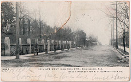 Birmingham. 12th Avenue West from 19th Street, 1906
