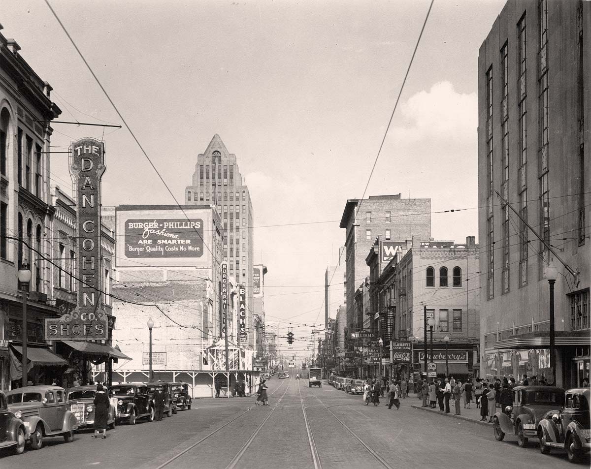 Birmingham, Alabama. 3rd Avenue North, circa 1940