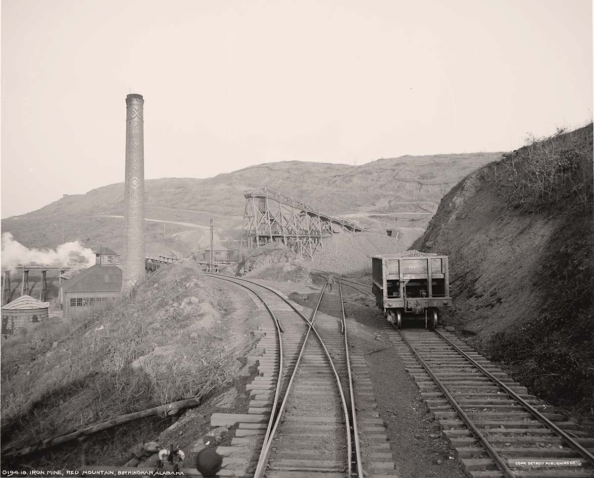 Birmingham, Alabama. Iron mine, Red Mountain, 1906