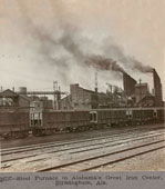 Birmingham. Steel furnace in Alabama's Great Iron Center, 1916