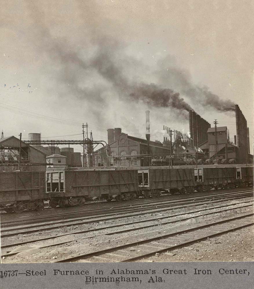 Birmingham, Alabama. Steel furnace in Alabama's Great Iron Center, 1916