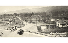 Boise. Looking north on Broadway Avenue from Sunset Rim, about 1920