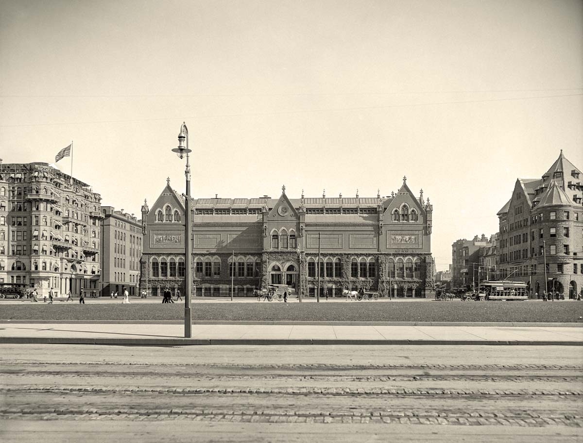 Boston. Copley Square and Museum of Fine Arts, 1906