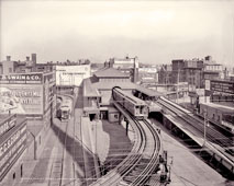 Boston. Dudley Street Station, Boston 'L' Railway, 1904