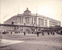 Boston. South Station and elevated line, circa 1905