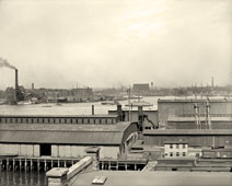 Boston. View to Harbor from East Boston, 1906
