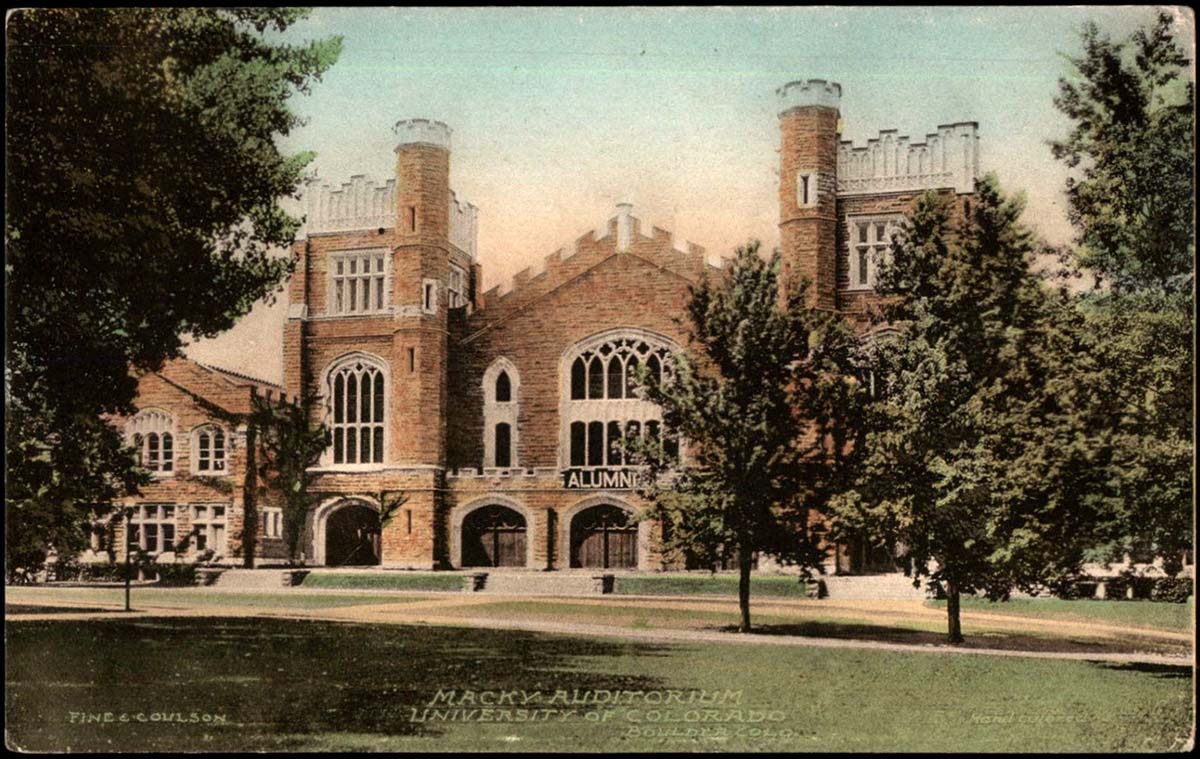 Boulder, Colorado. Macky Auditorium, University of Colorado, 1930-40s