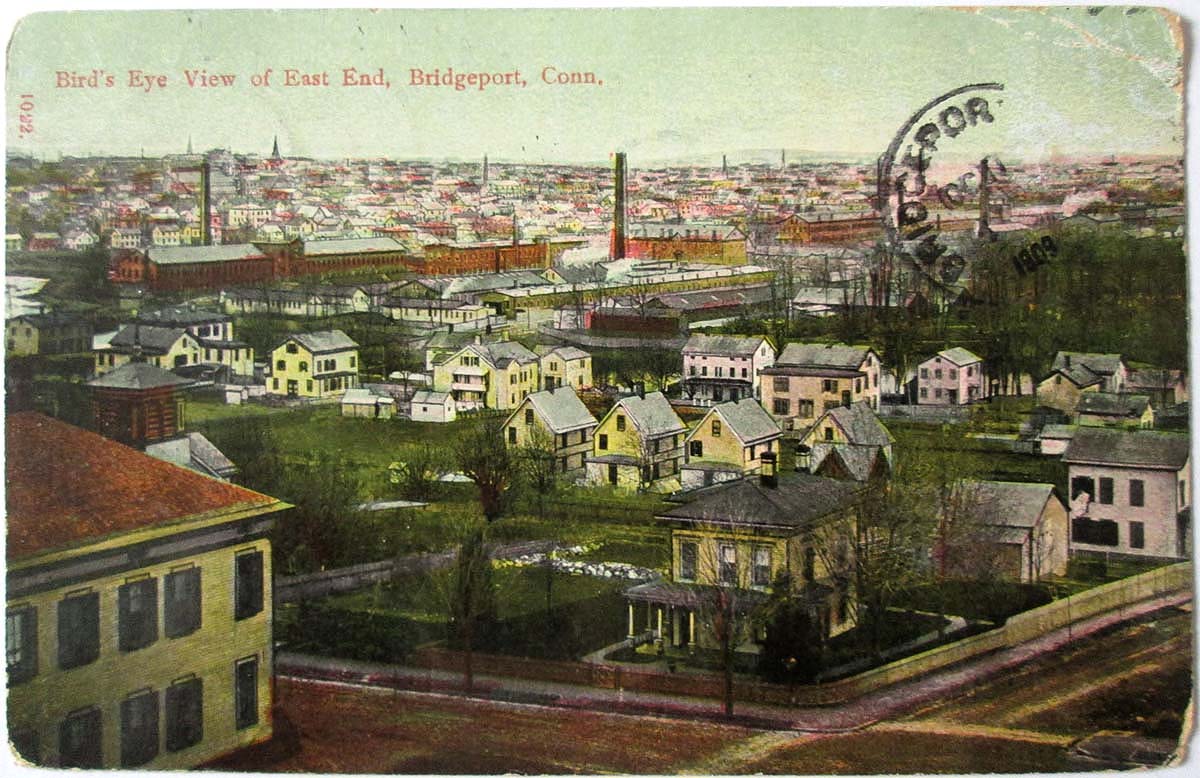 Bridgeport, Connecticut. Panorama of the East End, 1909