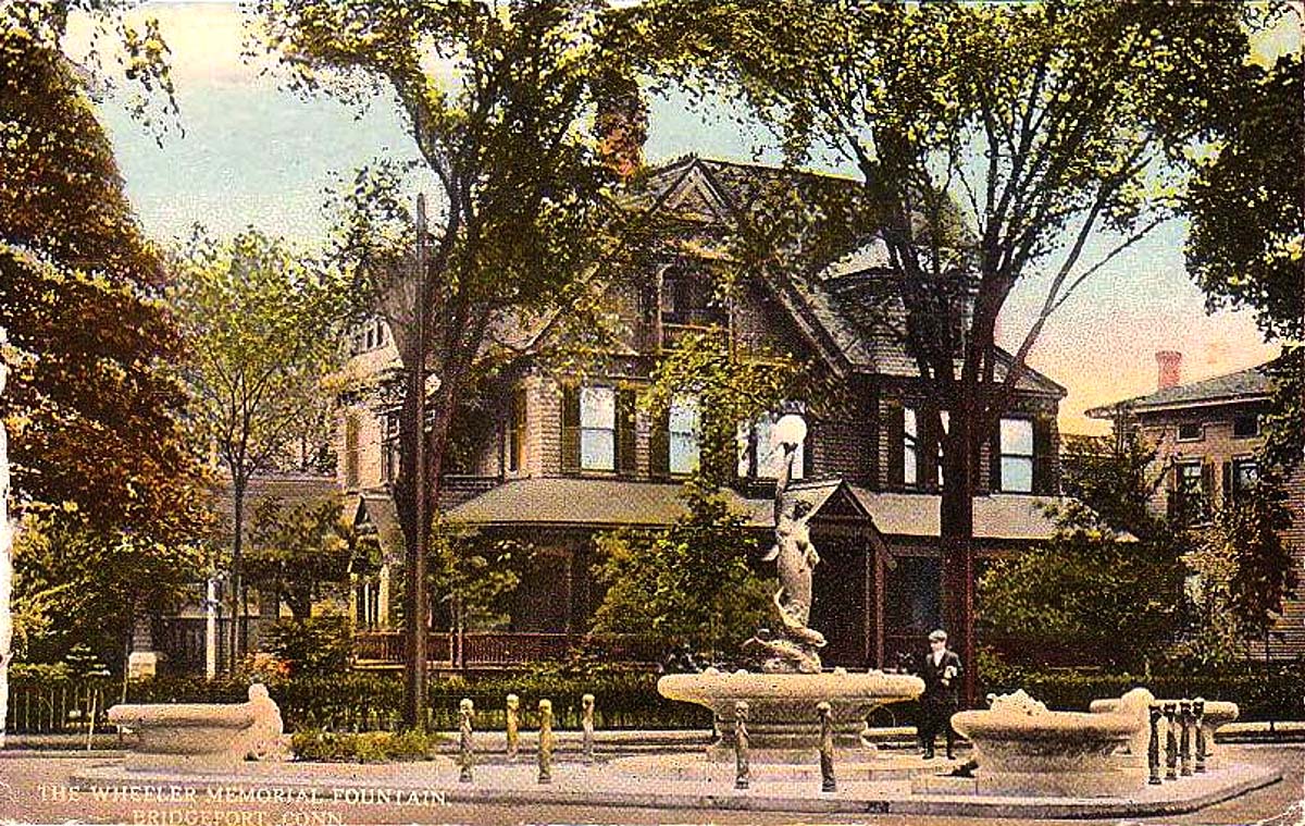 Bridgeport, Connecticut. The Wheeler memorial fountain, 1914