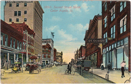 Cedar Rapids. Second Street, North, 1912