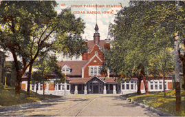 Cedar Rapids. Union Passenger Station, 1913