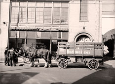 Charlotte. 'Budweiser' beer wagon, 1943