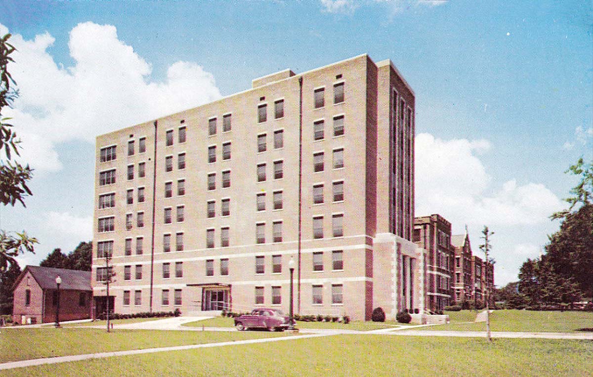 Charlotte, North Carolina. Mercy Hospital, circa 1940-60s