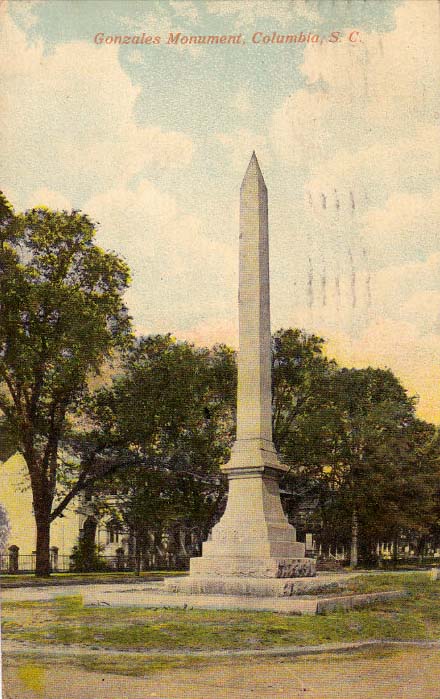 Columbia. Gonzales Monument