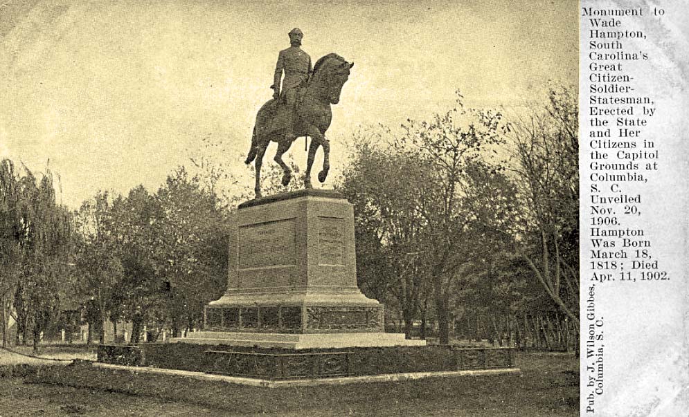 Columbia. Monument to Wade Hampton, circa 1910