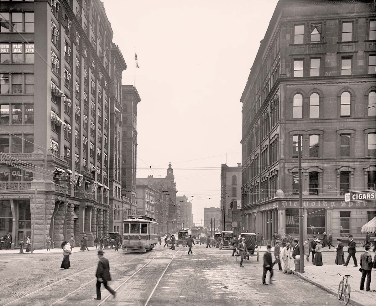 Detroit, Michigan. Griswold Street, 1906