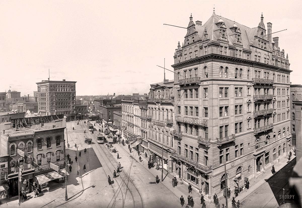 Detroit, Michigan. Hotel Ste Claire, Randolph and Monroe streets, 1906