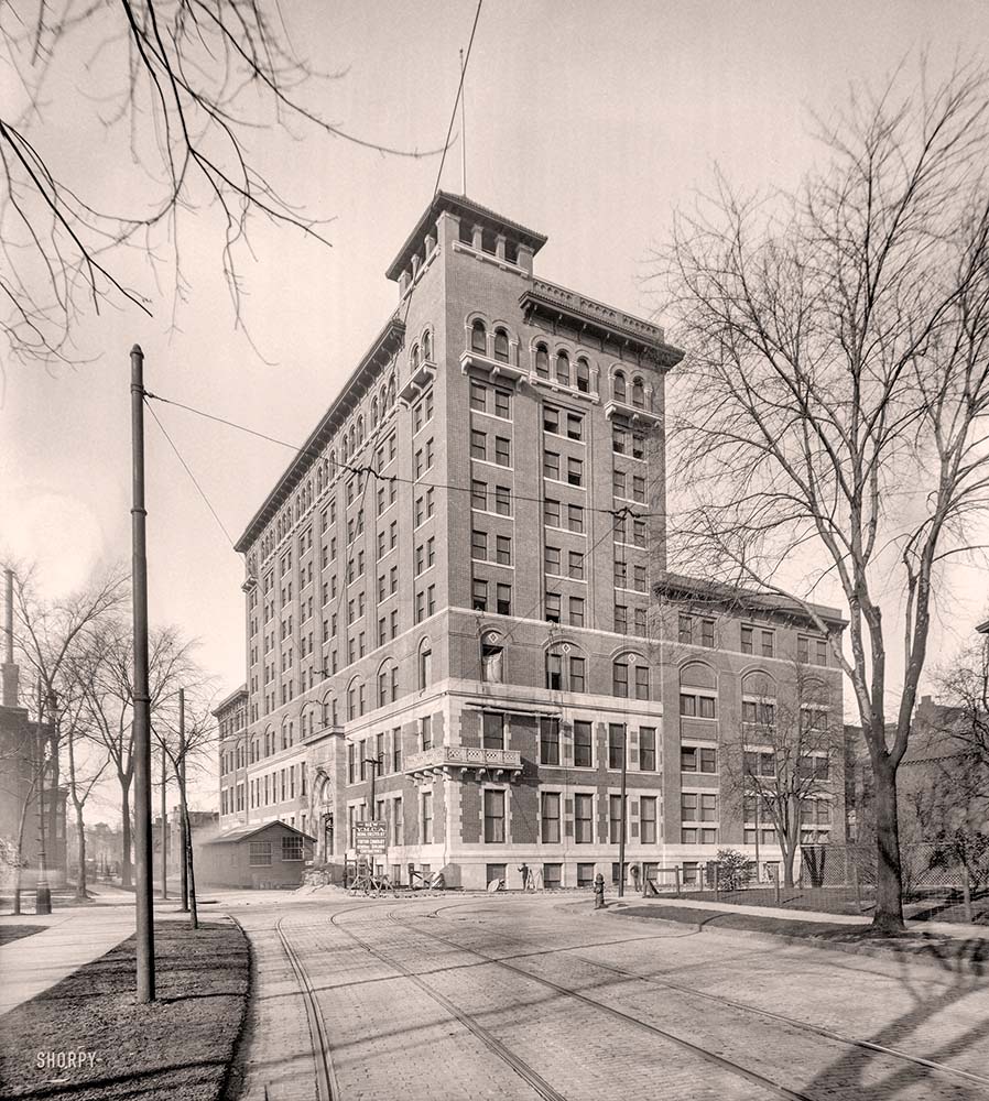 Detroit, Michigan. New YMCA building, Adams and Witherell avenues, 1909