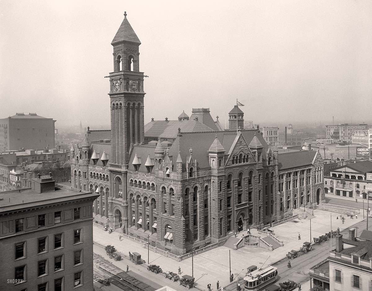 Detroit, Michigan. Post Office in old Federal Building, completed in 1897, 1912