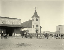 El Paso. Mexican church at the smelter, 1907