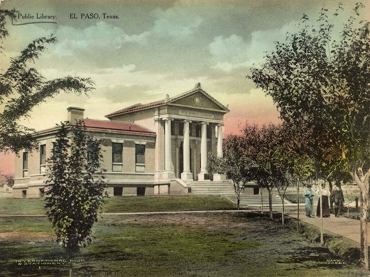 El Paso, Texas. Public Library, 1909
