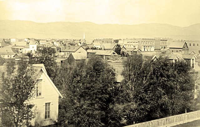 Fort Collins. Panorama of the city, 1875