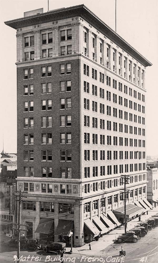 Fresno, California. Mattei Building, 1921
