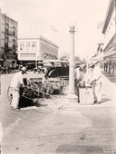 Fresno. Street sweepers collecting tin foil for Chapter Red Cross of the Fresno County, 1920