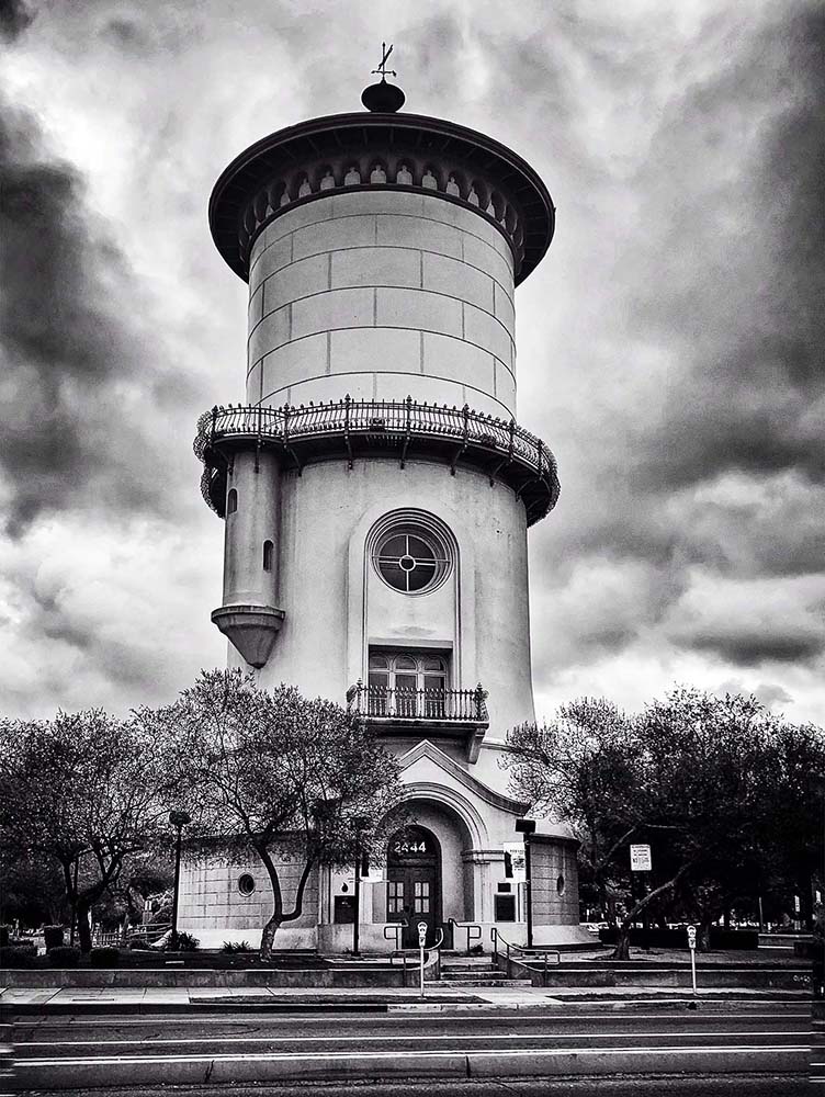 Fresno, California. Water Tower, was completed in late 1894
