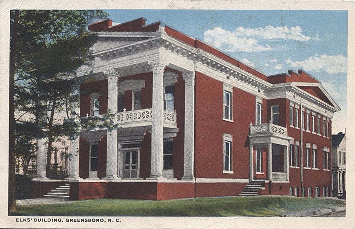 Greensboro. Elks' Building, 1920