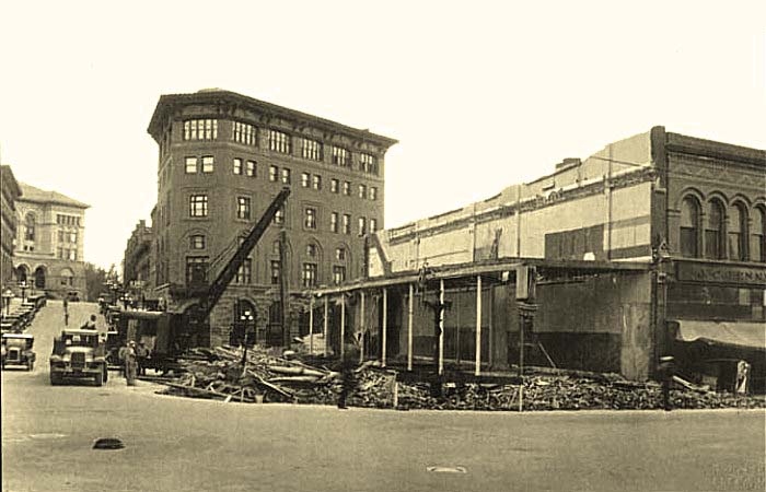 Helena. Demolition of the Ashby Block, 1929