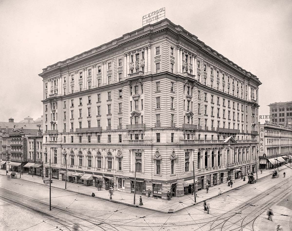 Indianapolis, Indiana. Claypool Hotel, Washington and Illinois Streets, 1904