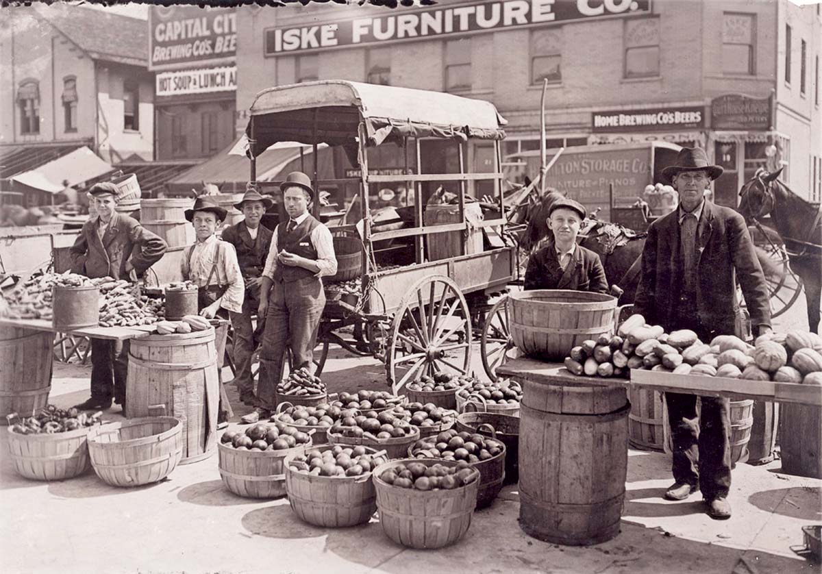 Indianapolis, Indiana. Fruit Market, 1908