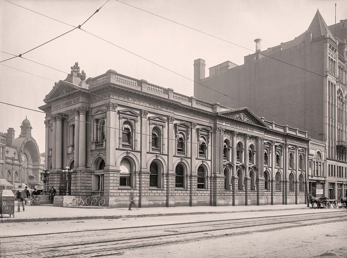 Indianapolis, Indiana. Indiana National Bank, Virginia Avenue, 1904