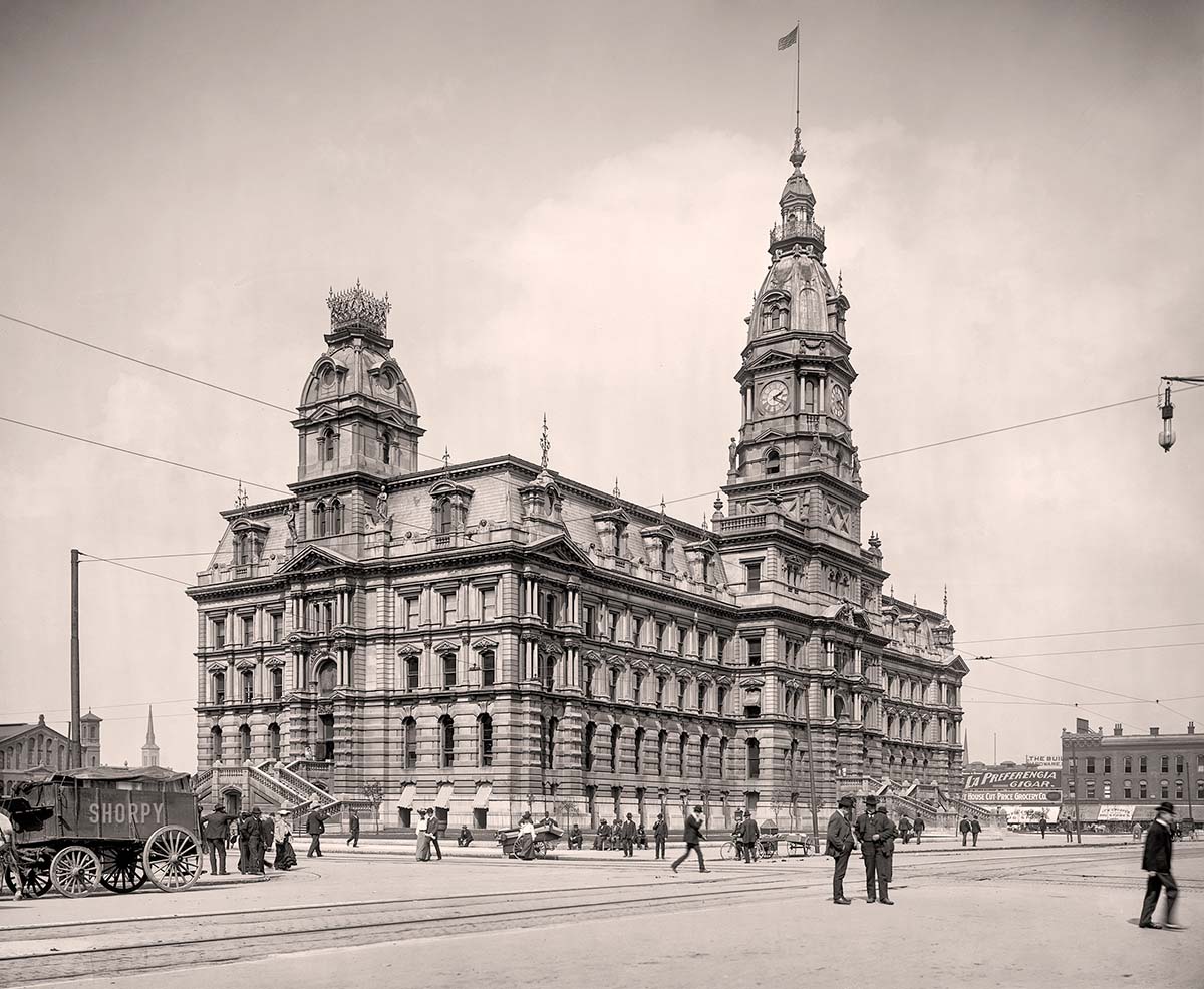 Indianapolis, Indiana. Marion County Courthouse, 1905