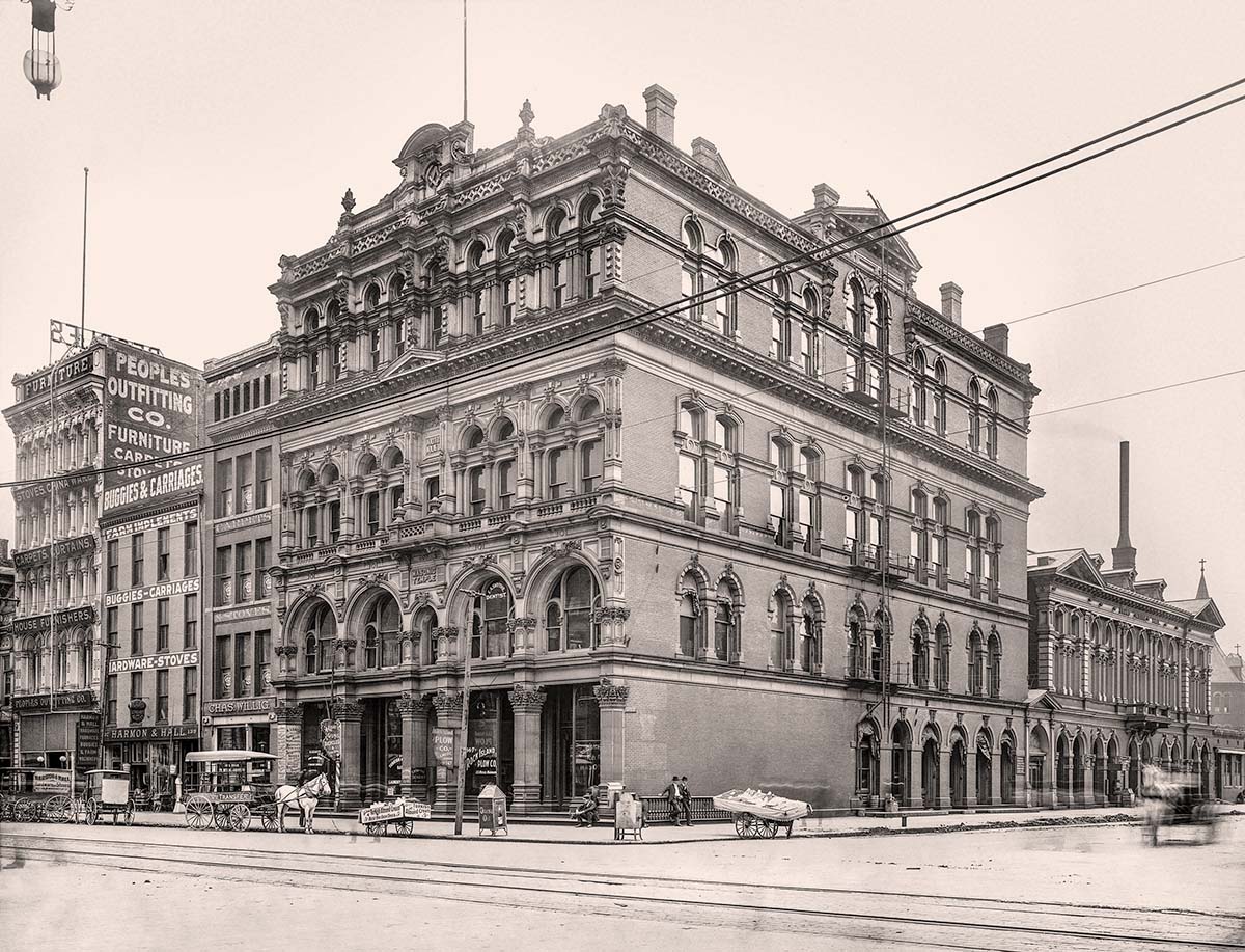 Indianapolis, Indiana. Masonic Temple, Washington Street and Capitol Avenue, 1906