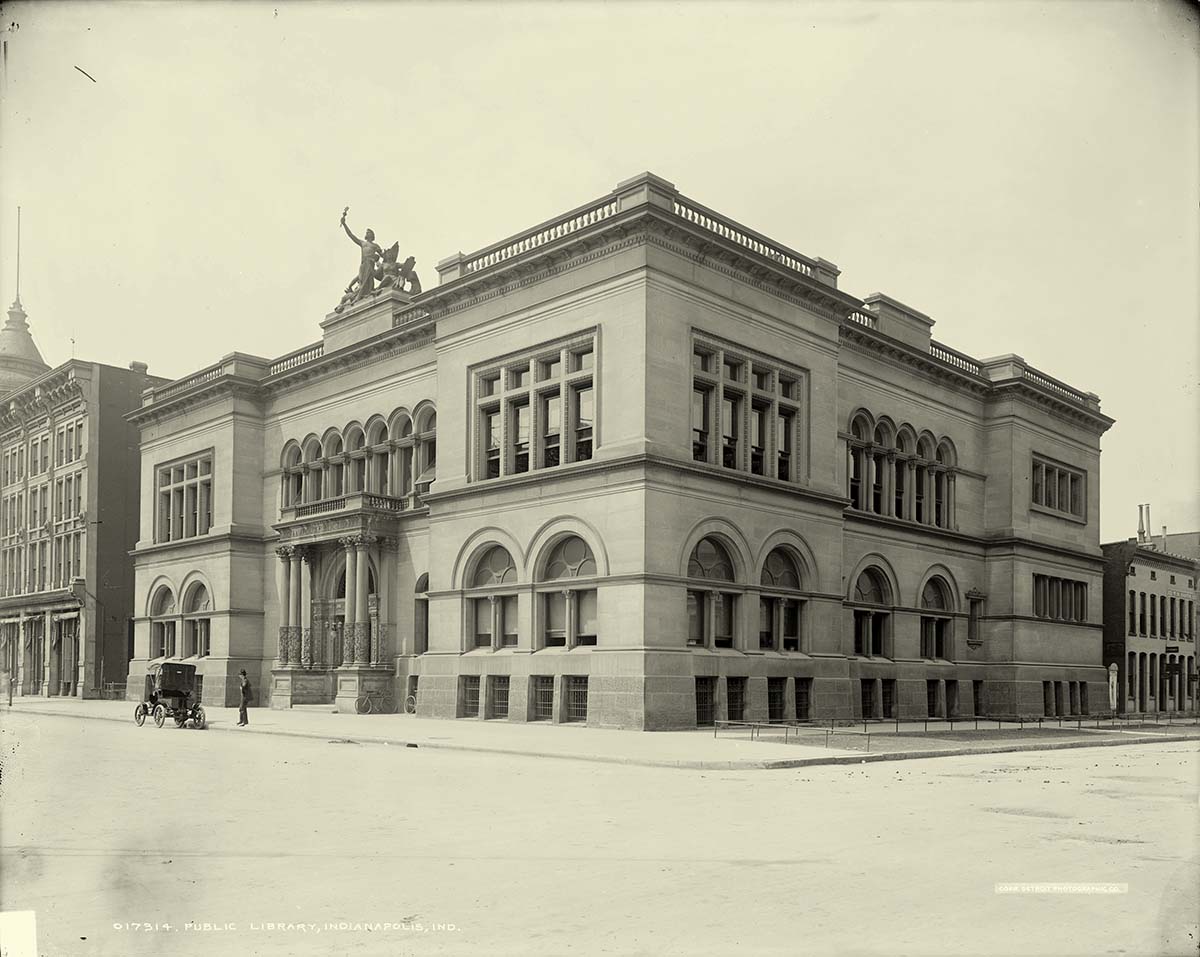 Indianapolis, Indiana. Public Library, 1906